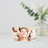 Carte De Visite Salon de beauté SPA d'aromathérapie Massage Salon (Debout devant)