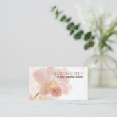 Carte De Visite Salon de beauté spa Massage Thérapiste Flower Shop (Debout devant)