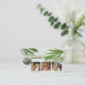 Carte De Visite Salon de beauté SPA Zen Aromathérapie Massage Thér (Debout devant)