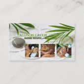 Carte De Visite Salon de beauté SPA Zen Aromathérapie Massage Thér (Devant)