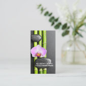 Carte De Visite Salon de beauté SPA Zen Aromathérapie Massage Thér (Debout devant)