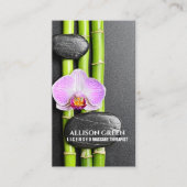 Carte De Visite Salon de beauté SPA Zen Aromathérapie Massage Thér (Devant)