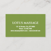 Carte De Visite Salon de beauté SPA Zen Aromathérapie Massage Thér (Dos)