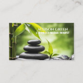 Carte De Visite Salon de beauté SPA Zen Aromathérapie Massage Thér (Devant)