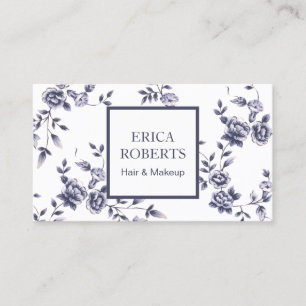 Carte De Visite Salon de boutique de beauté Floral en céramique Vi