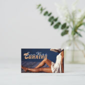 Carte De Visite Salon de bronzage (Debout devant)