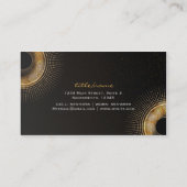 Carte de visite Salon de bronzage chic Golden Rays (Dos)