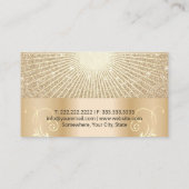 Carte De Visite Salon de bronzage de luxe Gold Glow Mobile Spray (Dos)