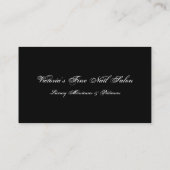 Carte De Visite Salon de clou (Dos)