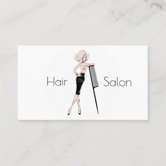 Carte De Visite Salon de coiffure (Devant)