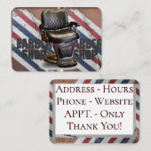 Carte De Visite Salon de coiffure (Devant / Derrière)