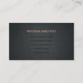 Carte De Visite Salon de coiffure branché Fille Noire Rose (Dos)