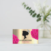 Carte De Visite Salon de coiffure Coiffeuse Salon de beauté (Debout devant)