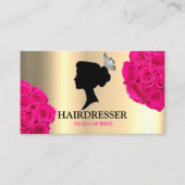 Carte De Visite Salon de coiffure Coiffeuse Salon de beauté (Devant)