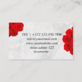 Carte De Visite Salon de coiffure Coiffeuse Salon de beauté (Dos)