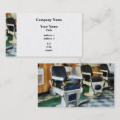 Carte De Visite Salon de coiffure Corner - Finition Platine (Devant / Derrière)