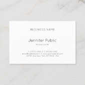 Carte De Visite Salon de coiffure de beauté Cosmetologue de script (Dos)