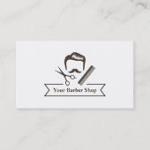 Carte De Visite Salon de coiffure de coupe de cheveux de ciseaux (Devant)