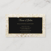 Carte De Visite Salon de coiffure Empreinte de léopard de la Parti (Dos)