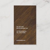 Carte De Visite Salon de coiffure | Golden (Dos)