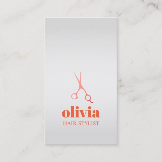 Carte De Visite Salon de coiffure Gras Silver Faux (Devant)