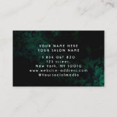 Carte De Visite Salon de coiffure Green Neon (Dos)