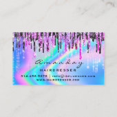 Carte De Visite Salon de coiffure holographique Beauté Salon Drive (Dos)