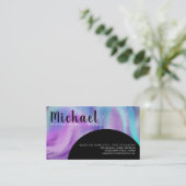 Carte De Visite Salon de coiffure intérieur marbré (Debout devant)