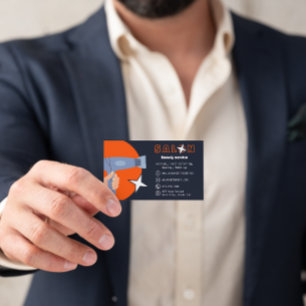Carte De Visite Salon de Coiffure Modern Beauty Services