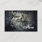 Carte De Visite Salon de coiffure oxydé rocailleux en métal (Dos)