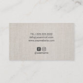 Carte De Visite Salon de coiffure pour artiste de maquillage de Gi (Dos)