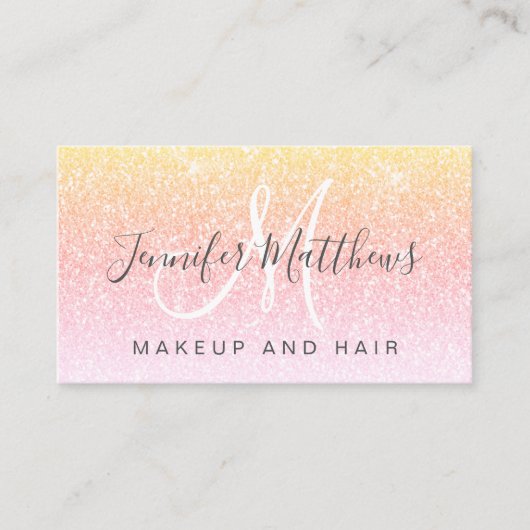 Carte De Visite Salon de coiffure pour artiste de maquillage pour  (Devant)