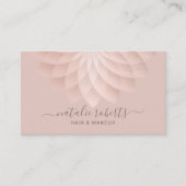 Carte De Visite Salon de coiffure pour artiste peintre de maquilla (Devant)