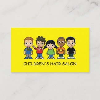 Carte De Visite Salon de coiffure pour enfants Styliste Beauté