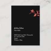 Carte De Visite Salon de coiffure pour Inséparables (Dos)