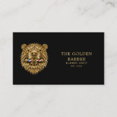 Carte De Visite Salon de Coiffure Professionnel Code Qr Golden Bea (Devant)