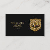 Carte De Visite Salon de Coiffure Professionnel Code Qr Golden Bea (Devant)