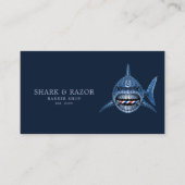 Carte De Visite Salon de Coiffure Professionnel Code Qr Steel Shar (Devant)