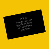 Carte De Visite salon de coiffure professionnel de luxe blanc