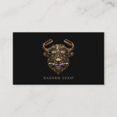Carte De Visite Salon de coiffure professionnel minimal Bronze Buf (Devant)