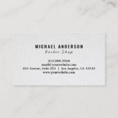 Carte De Visite Salon de coiffure professionnel moderne et tendanc (Dos)