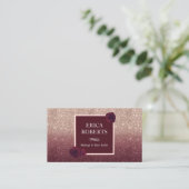 Carte De Visite Salon de coiffure rose de maquilleur de Bourgogne (Debout devant)