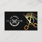 Carte De Visite Salon De Coiffure, Salon, Salon, Avec Logo Gratuit (Dos)