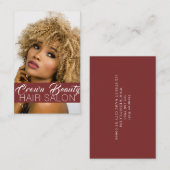 Carte De Visite Salon de coiffure Spa Beauté (Devant / Derrière)