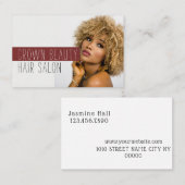 Carte De Visite Salon de coiffure Spa Beauté (Devant / Derrière)