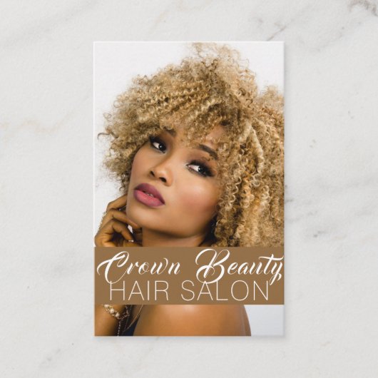 Carte De Visite Salon de coiffure Spa Beauté (Devant)