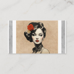 Carte De Visite Salon de coiffure vintage Parfumerie