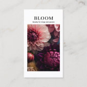 Carte De Visite Salon de fleurs moderne (Devant)