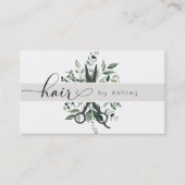 Carte De Visite Salon de Foliage Moderne Shears Logo Rendez-vous (Devant)