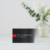 Carte De Visite Salon de la liste des cheveux noir gris rouge (Debout devant)